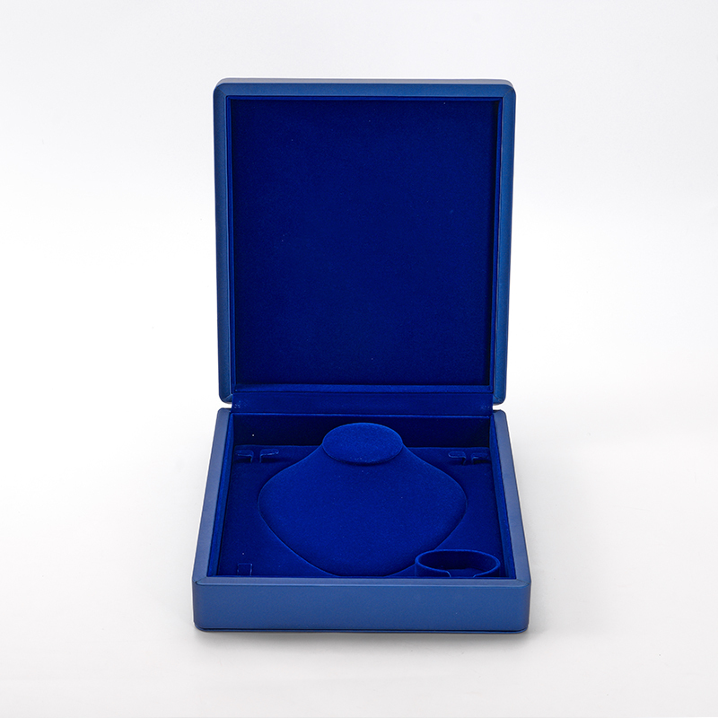 FANXI Custom blue velvet leather jewelry case