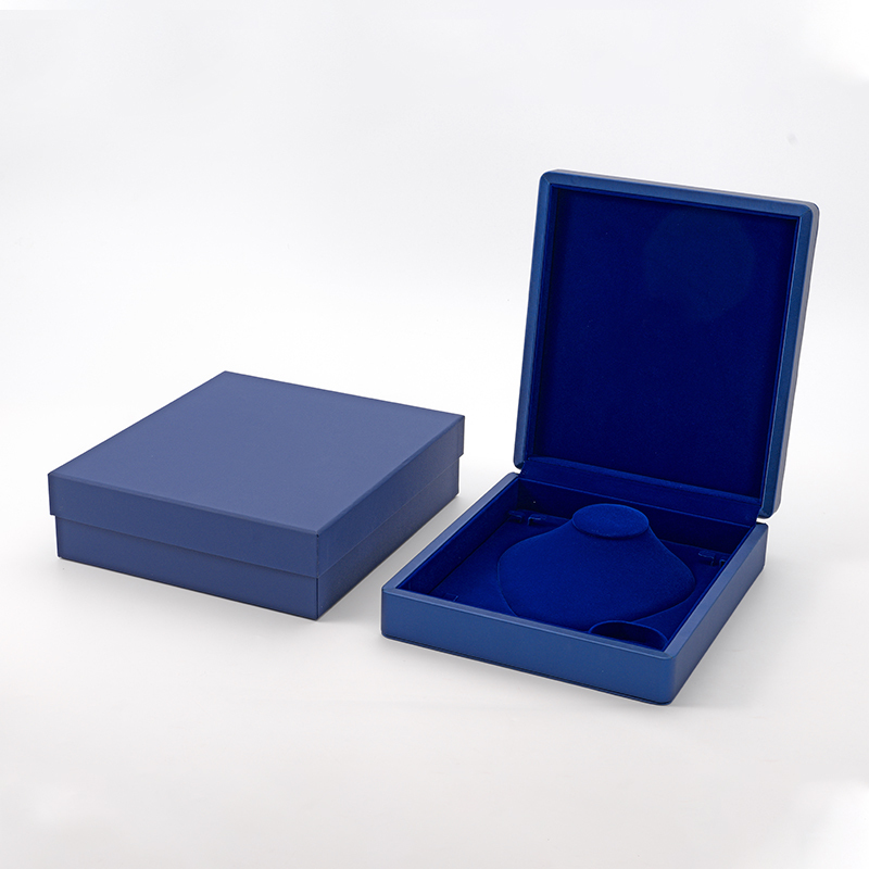 FANXI Custom blue velvet leather jewelry case