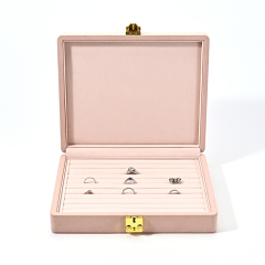 FANXI Custom pink microfiber jewelry case
