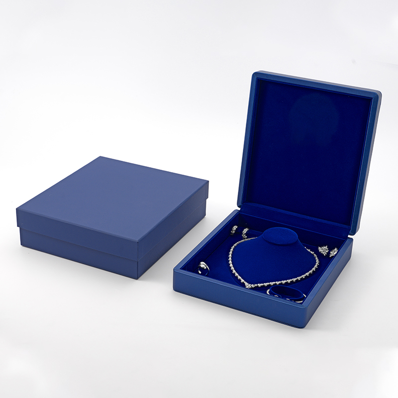 FANXI Custom blue velvet leather jewelry case