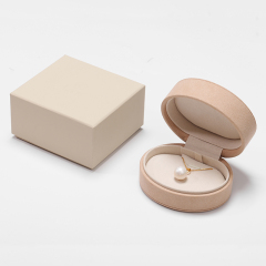 FANXI Custom meat pink microfiber pendant box