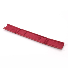 FANXI Custom red suede leather jewelry box