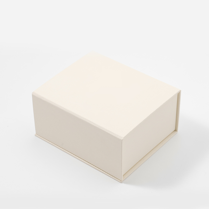 FANXI Custom beige paper microfiber jewelry box