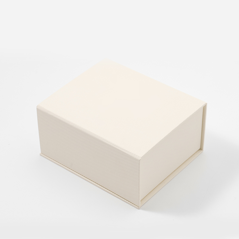 FANXI Custom beige paper microfiber jewelry box