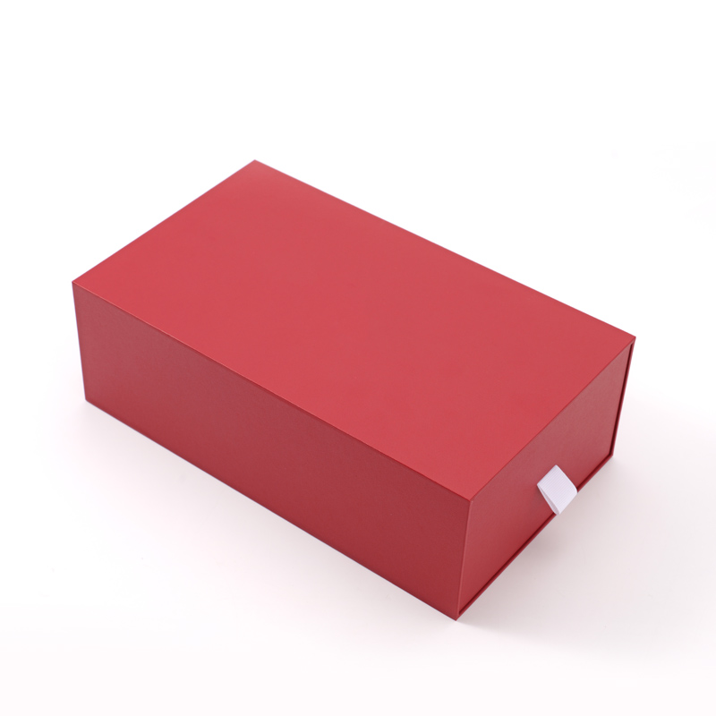 FANXI Custom red paper ribbon jewelry box