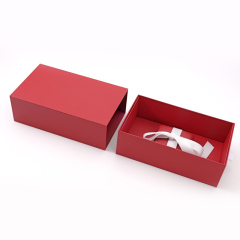 FANXI Custom red paper ribbon jewelry box