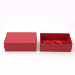 FANXI Custom red paper ribbon jewelry box