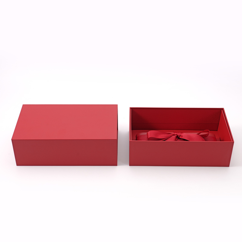 FANXI Custom red paper ribbon jewelry box