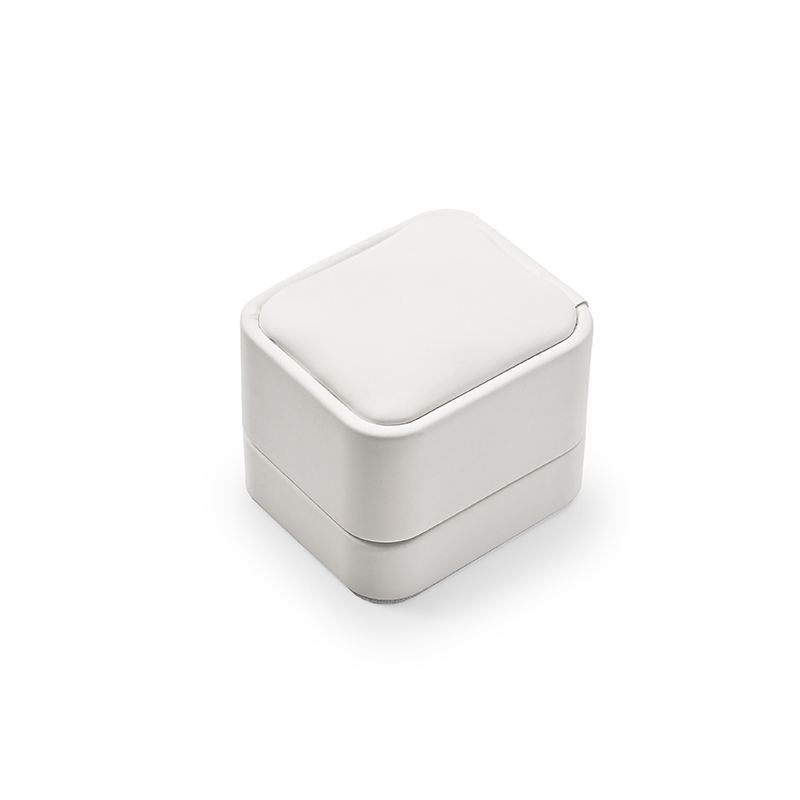 FANXI Custom white pu leather ring box