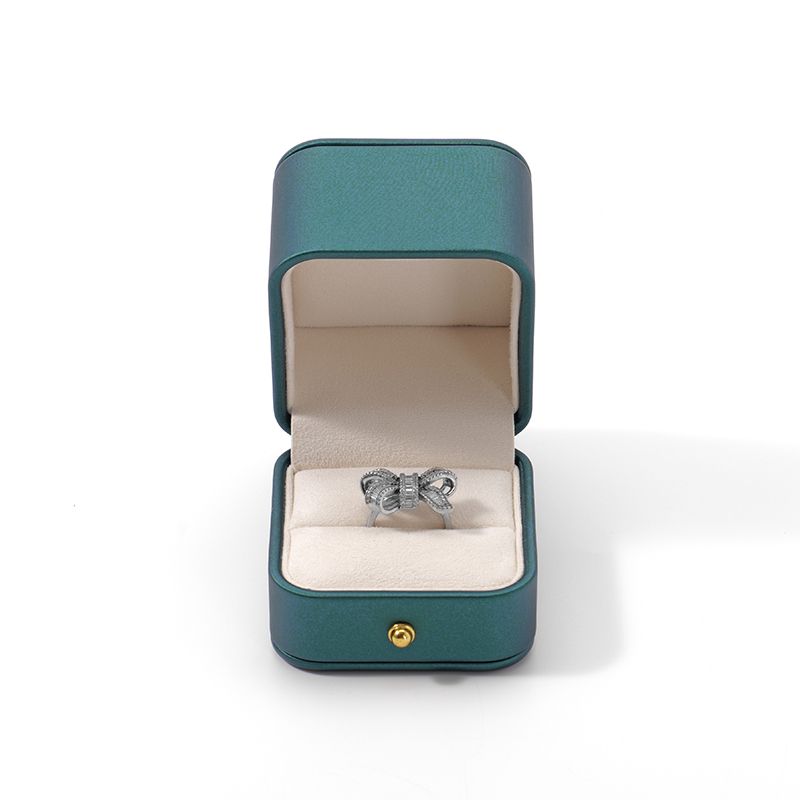 FANXI Custom green velvet leather Jewelry box