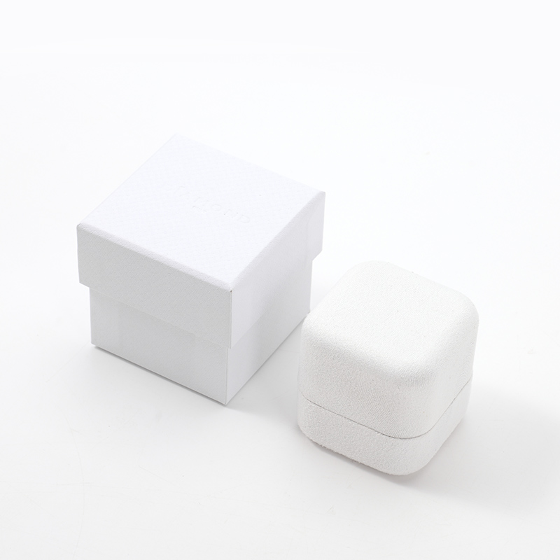 FANXI Custom white Microfber jewelry box