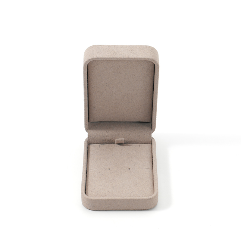 FANXI Custom brown paper ring boxFANXI Custom naked color microfiber jewelry box