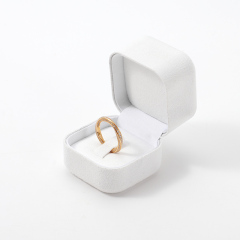 FANXI Custom white Microfber jewelry box