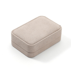FANXI Custom brown paper ring boxFANXI Custom naked color microfiber jewelry box