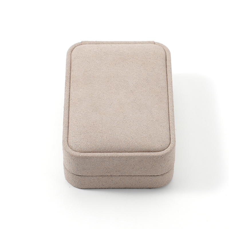 FANXI Custom brown paper ring boxFANXI Custom naked color microfiber jewelry box