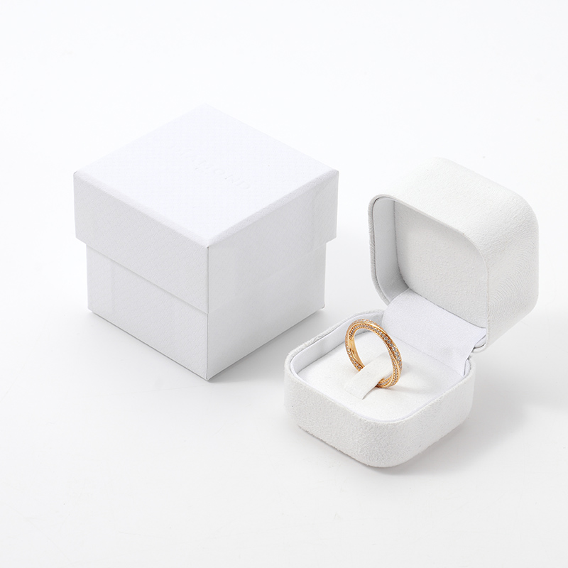 FANXI Custom white Microfber jewelry box