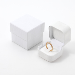 FANXI Custom white Microfber jewelry box