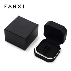FANXI Custom black painting velvet jewelry box