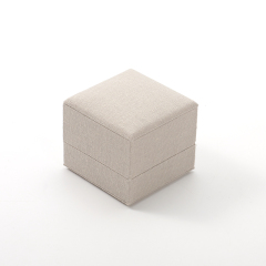 FANXI Custom beige linen jewelry box