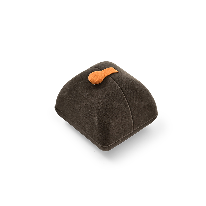 FANXI Custom brown velvet ring box