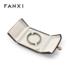 FANXI Custom brown velvet bangle box