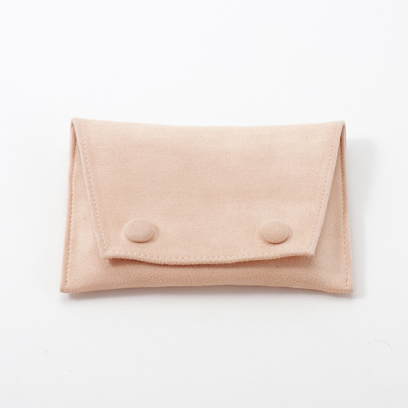 FANXI Custom pink or green suede button bag
