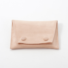 FANXI Custom pink or green suede button bag