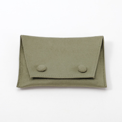FANXI Custom pink or green suede button bag