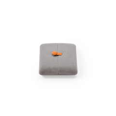 FANXI Custom grey velvet pendant earring box