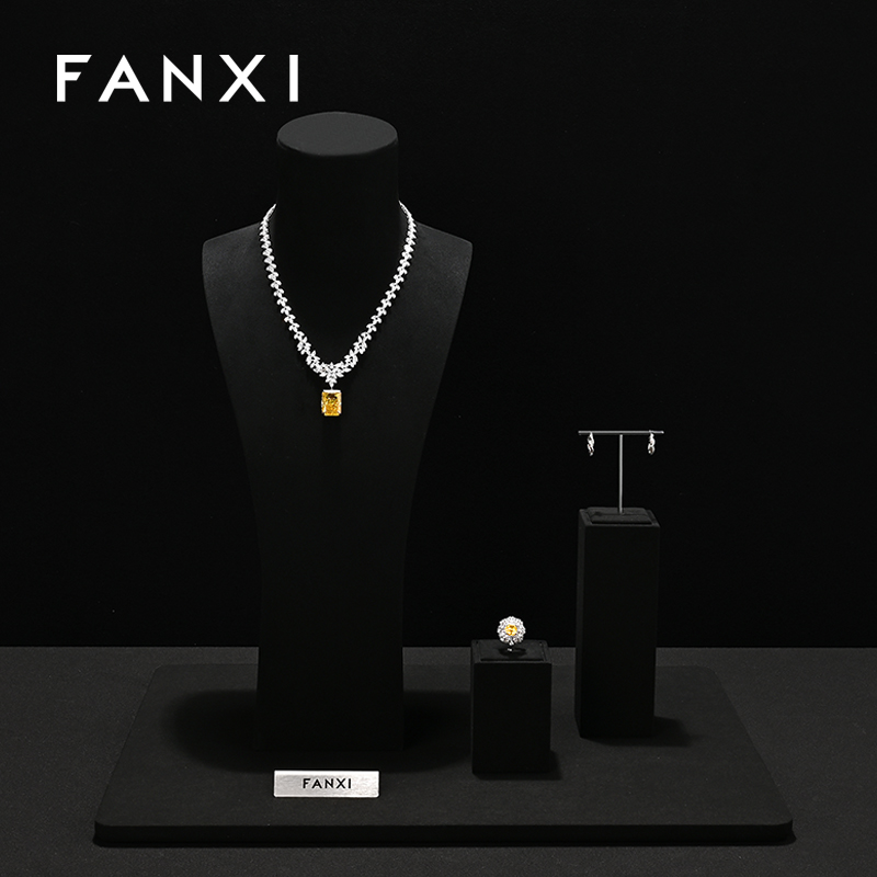 FANXI New arrival Microfiber Jewelry Portrait Stand