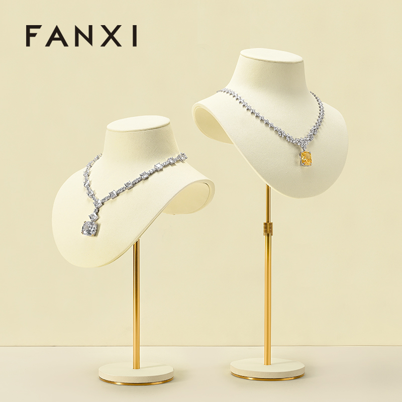 FANXI High end Microfiber Jewelry Portrait Stand