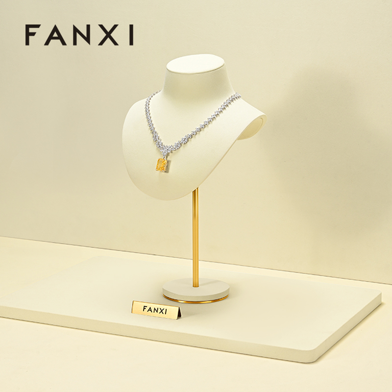 FANXI High end Microfiber Jewelry Portrait Stand