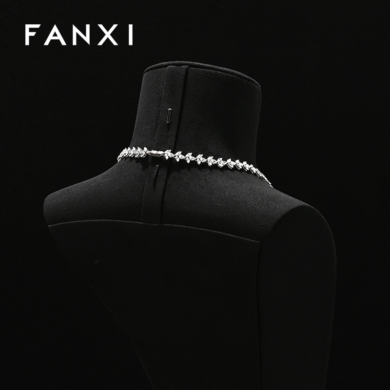 FANXI New arrival Microfiber Jewelry Portrait Stand