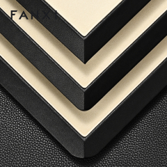 FANXI High end Beige microfiber Jewelry plate