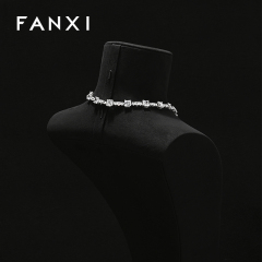 FANXI Fashion Microfiber Jewelry Portrait Stand