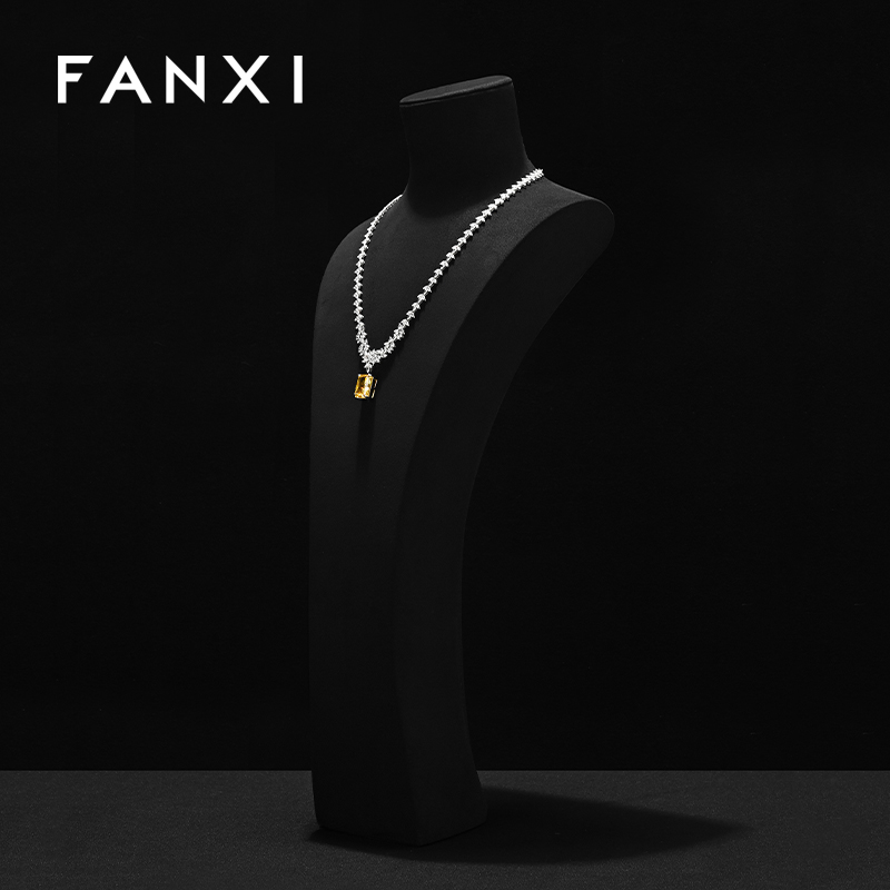 FANXI Fashion Microfiber Jewelry Portrait Stand