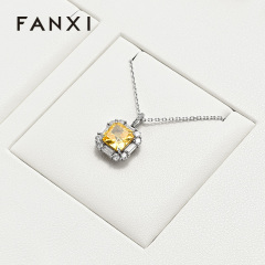 FANXI Factory white leather metal Jewelry Combination Set