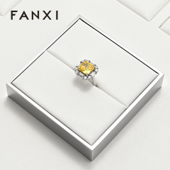 FANXI Factory white leather metal Jewelry Combination Set