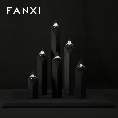 FANXI Factory Black Microfiber Jewelry display set