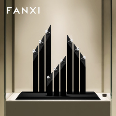 FANXI Factory Black Microfiber Jewelry display set