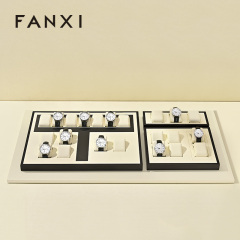 FANXI Luxury Beige Metal Watch Combination Set Series