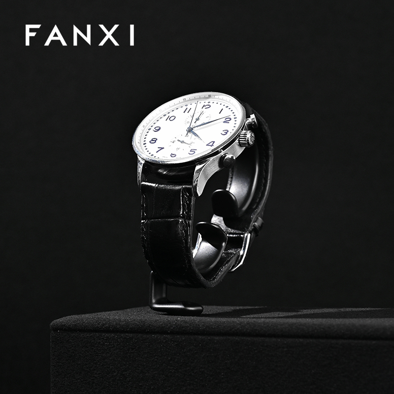 FANXI High quality Black Microfiber Watch display set