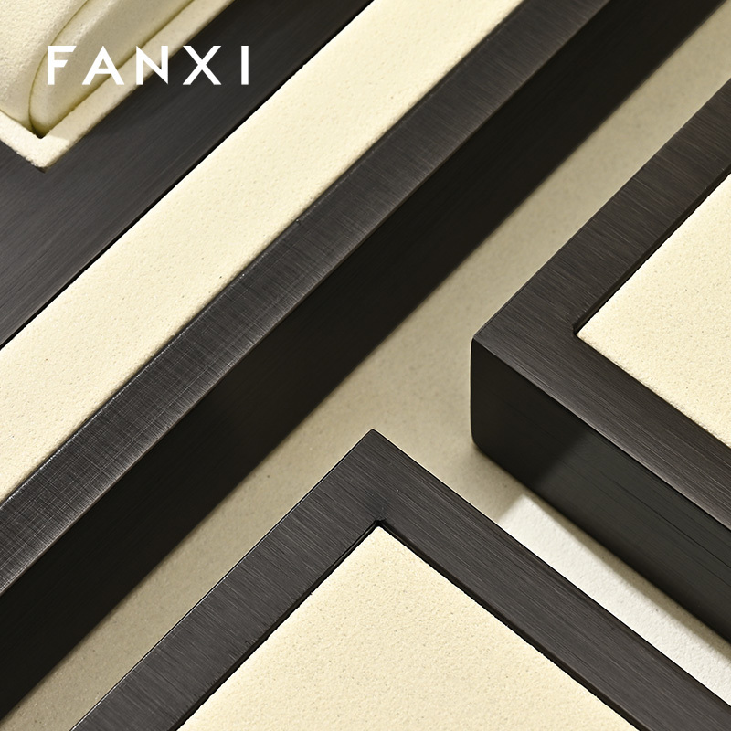 FANXI Luxury Beige Metal Watch Combination Set Series