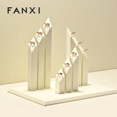FANXI Luxury Beige Microfiber Jewelry display set