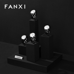 FANXI High quality Black Microfiber Watch display set