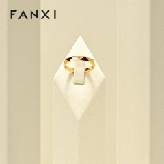 FANXI Luxury Beige Microfiber Jewelry display set