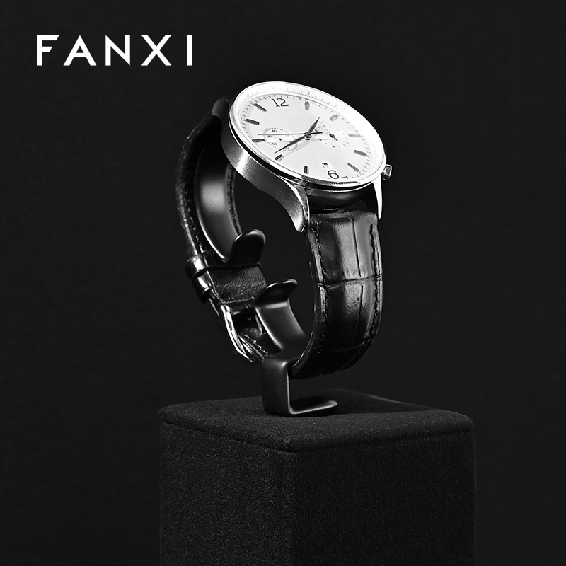 FANXI High quality Black Microfiber Watch display set