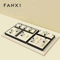FANXI Luxury Beige Metal Watch Combination Set Series