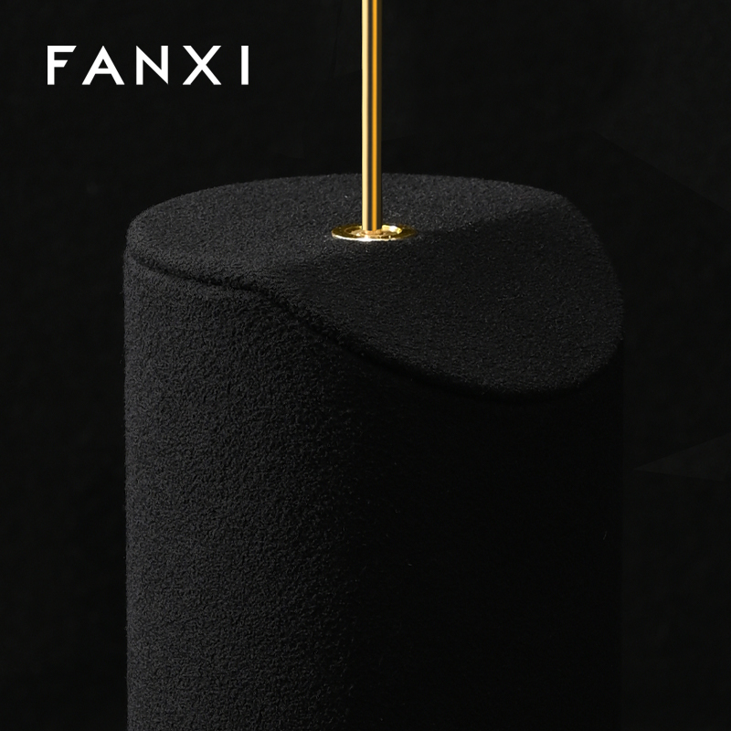 FANXI High quality Black Microfiber jewelry combination set