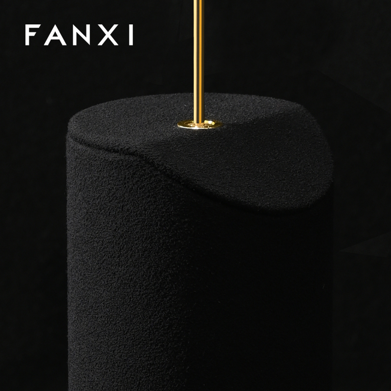 FANXI High quality Black Microfiber jewelry combination set